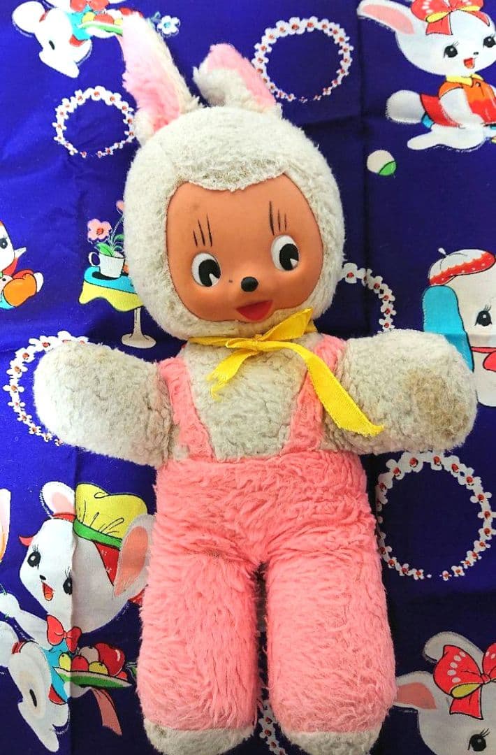 ラバーフェイスうさぎ ビンテージ アンティーク　ラビット　ウサギ