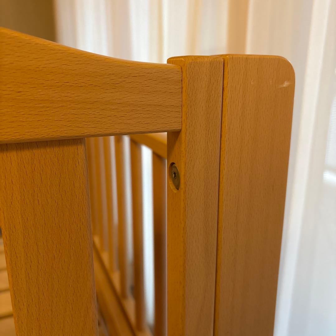 miki house 木製ベビーベッド キャスター付き ミニサイズ