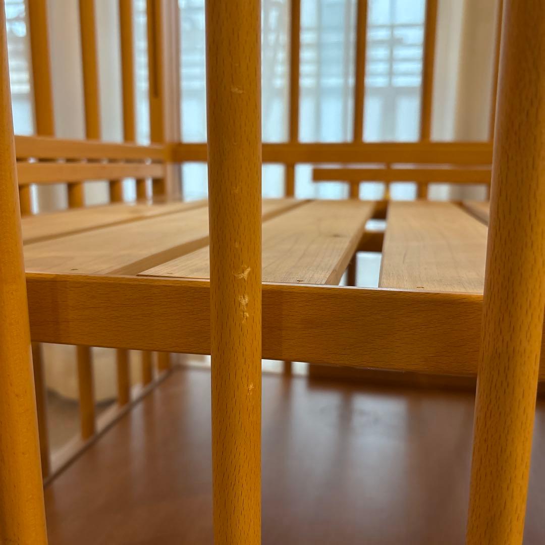 miki house 木製ベビーベッド キャスター付き ミニサイズ