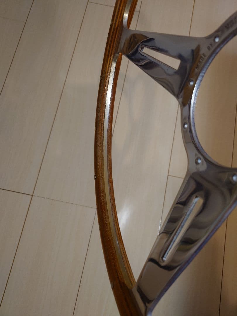 送料込み LECARRA レカラ ウッドステアリング 当時物 訳あり