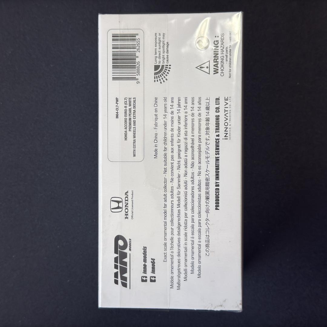 INNO64 ホンダ アコード ユーロR CL7 白 1/64