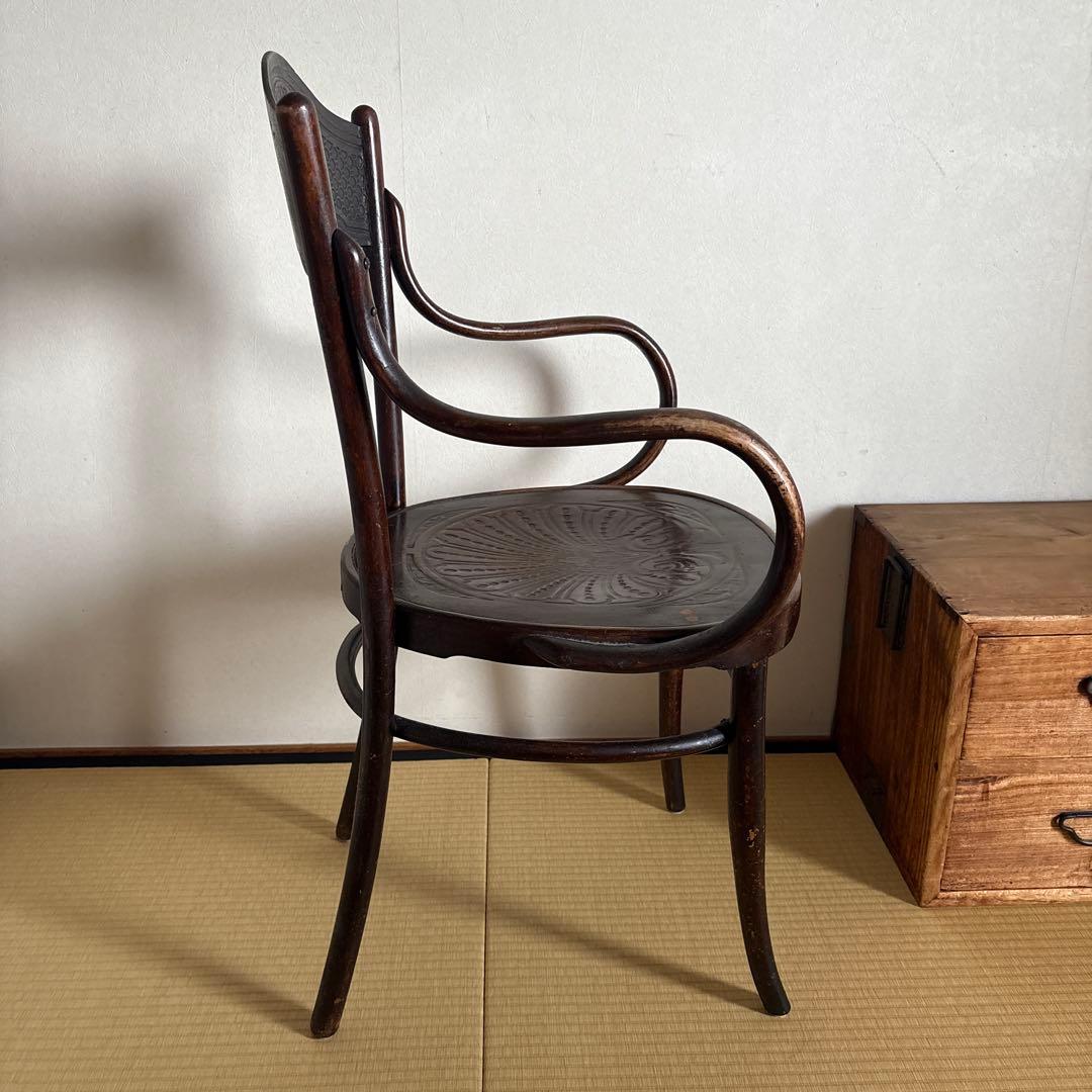本日のみ値下げベンドウッドアームチェア●曲木木製チェアJ &J.Kornビーチ