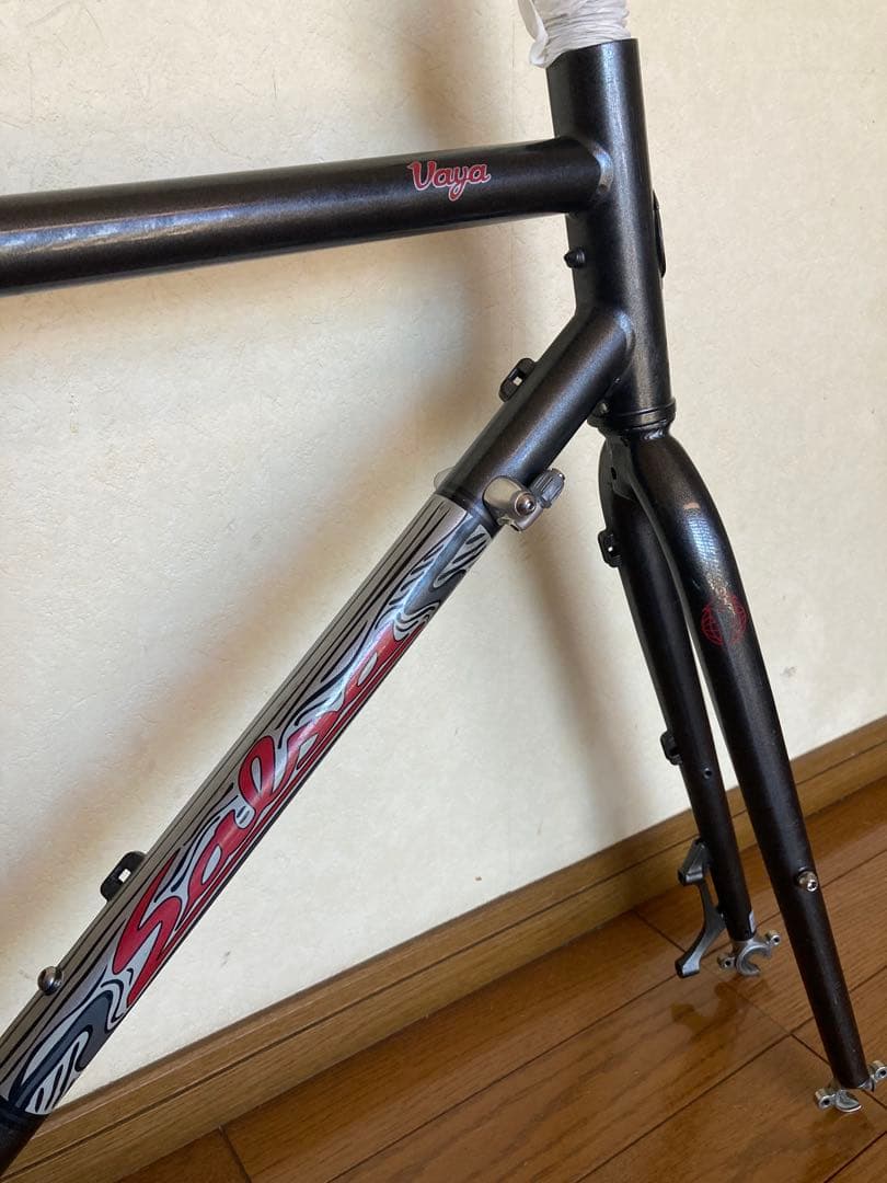 quits様 サルサ VAYA クロモリフレーム ブルーラグ サーリー グラベル
