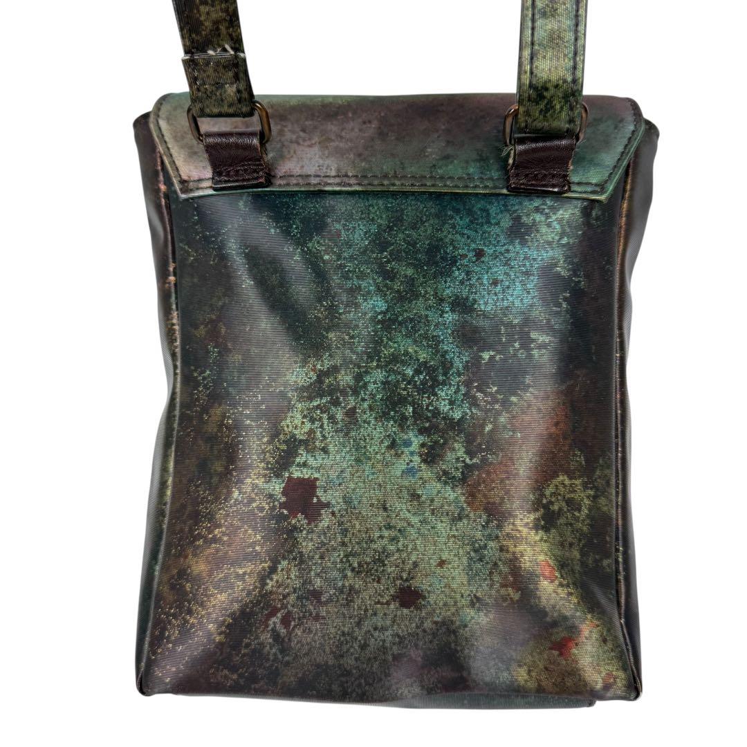 【美品】ジャンポールゴルチエ Vサイバー ショルダーバッグ 玉虫色 希少モデル