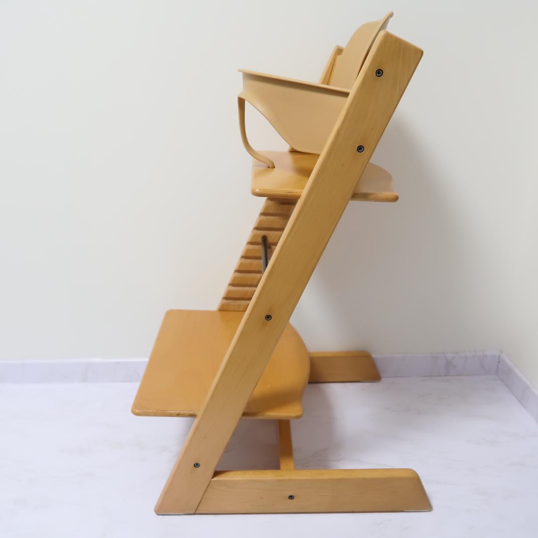 人気　ストッケ トリップトラップ　ナチュラル　シリアル2 ベビーセット付き