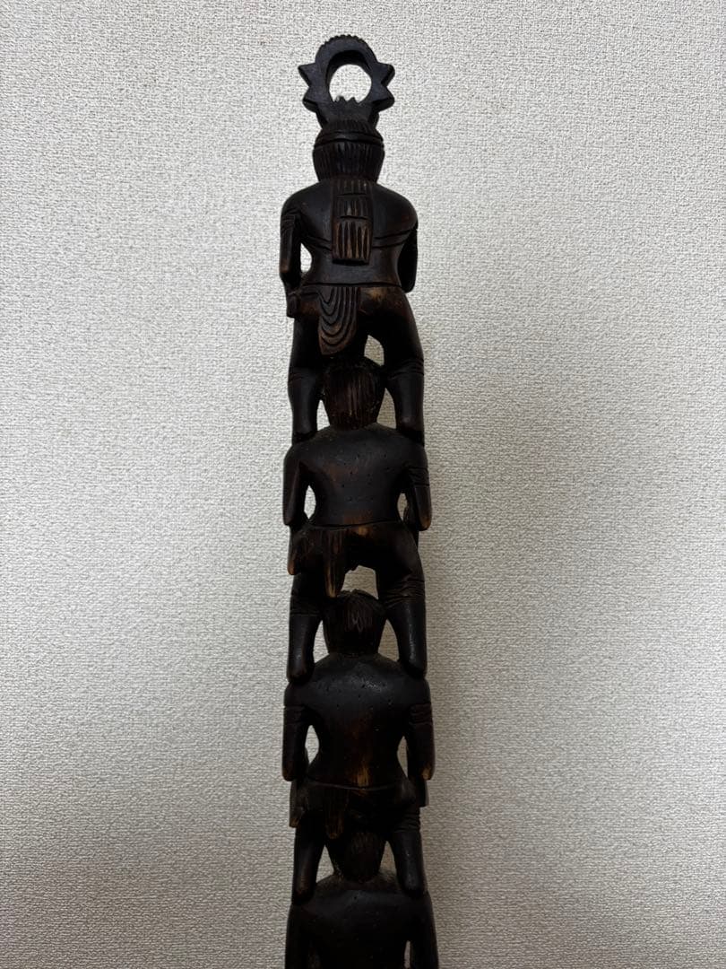 フィリピン 木彫り像 民族アート 古美術 高さ62cm アンティーク
