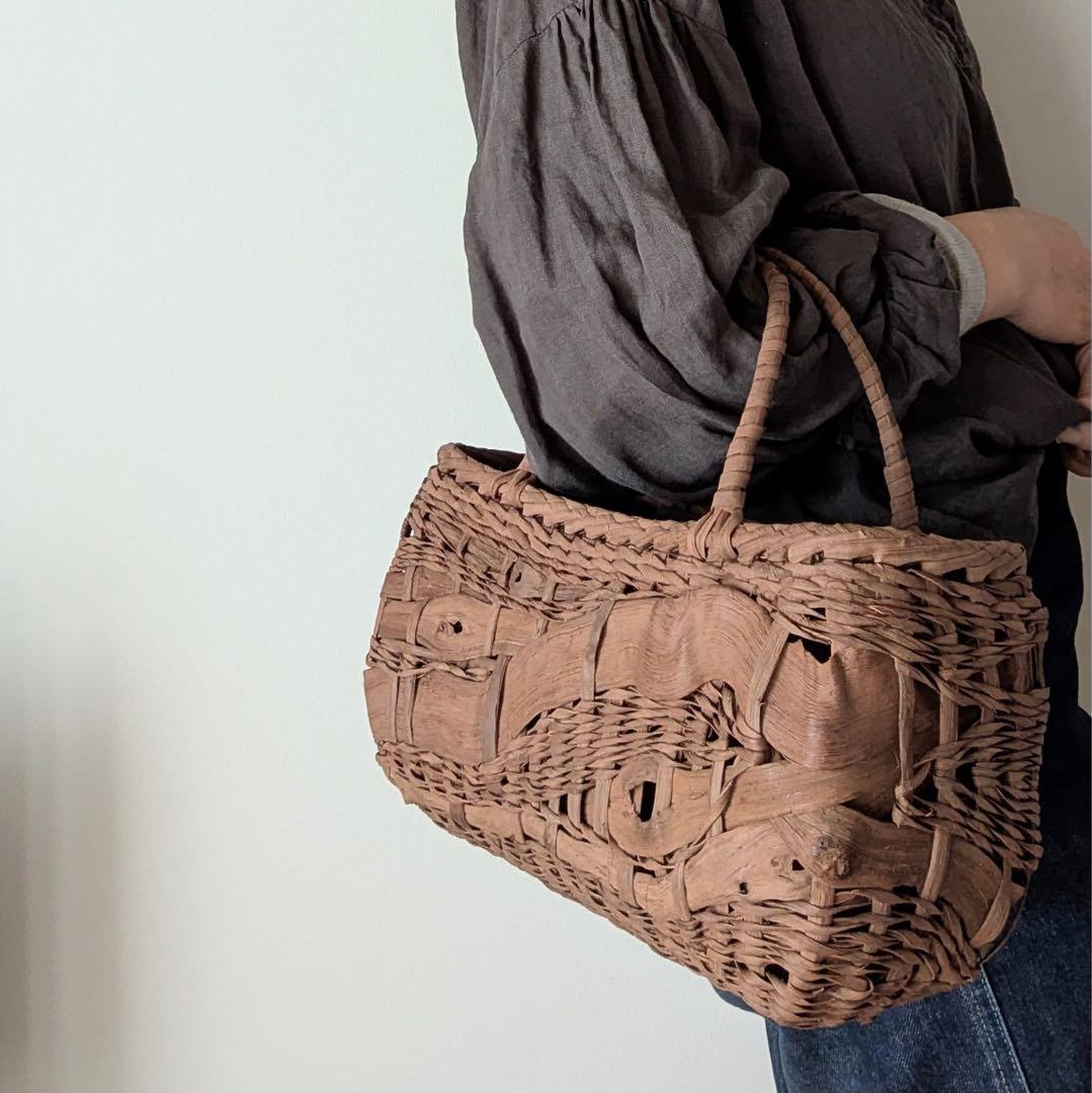 山葡萄籠バッグMARUCOさま専用　山葡萄カゴバッグ