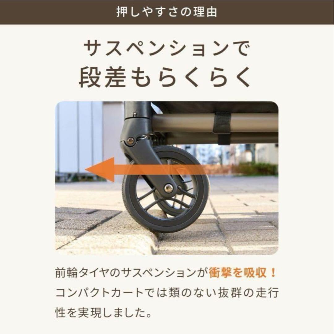 エアバギー ペットカート Wiz グレー 軽量・コンパクト