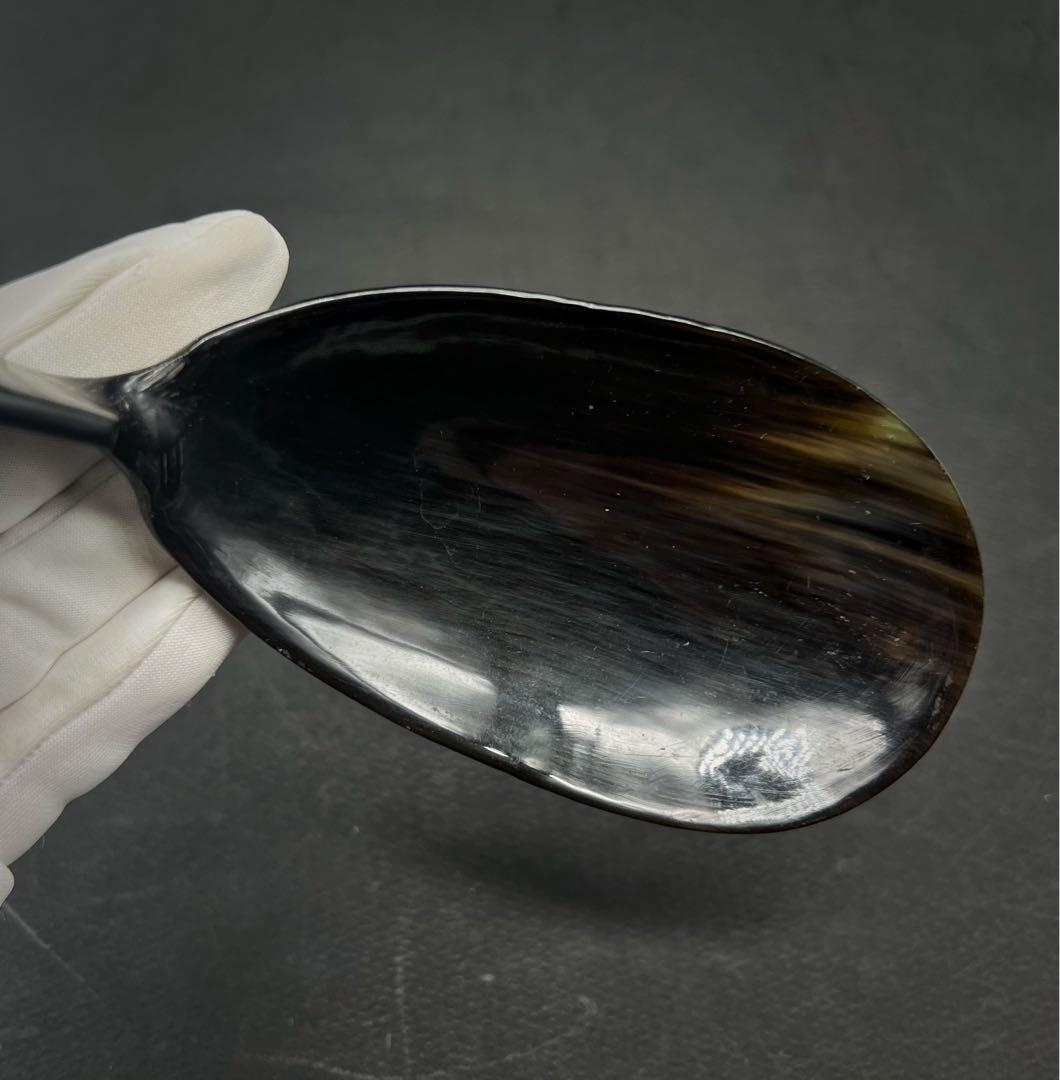 鳥紋樣 Spoon スプーン べっ甲 本鼈甲 スプーン 古道具