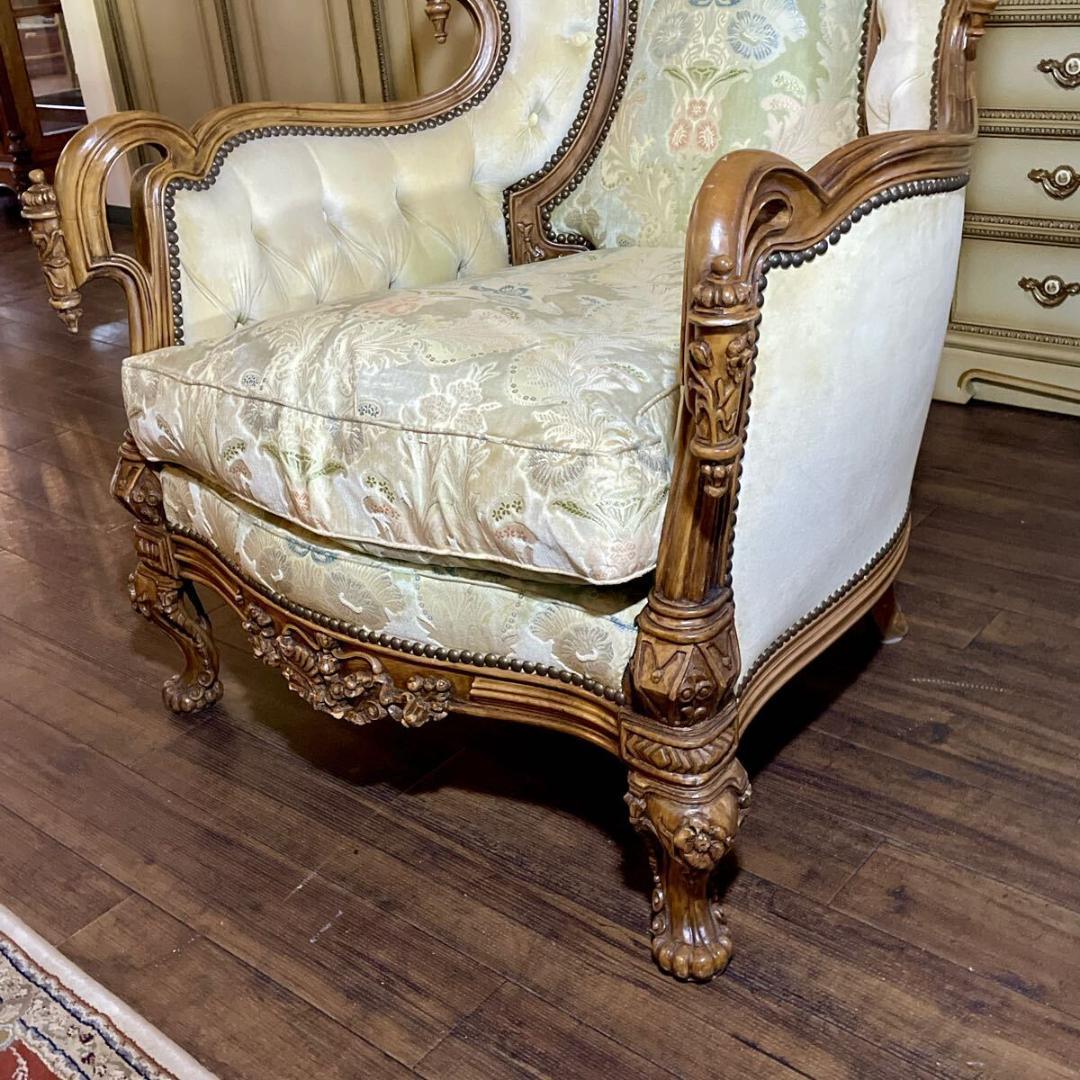 n3136r16 イタリア モビリセディア ネオクラシック シングルソファ 2脚