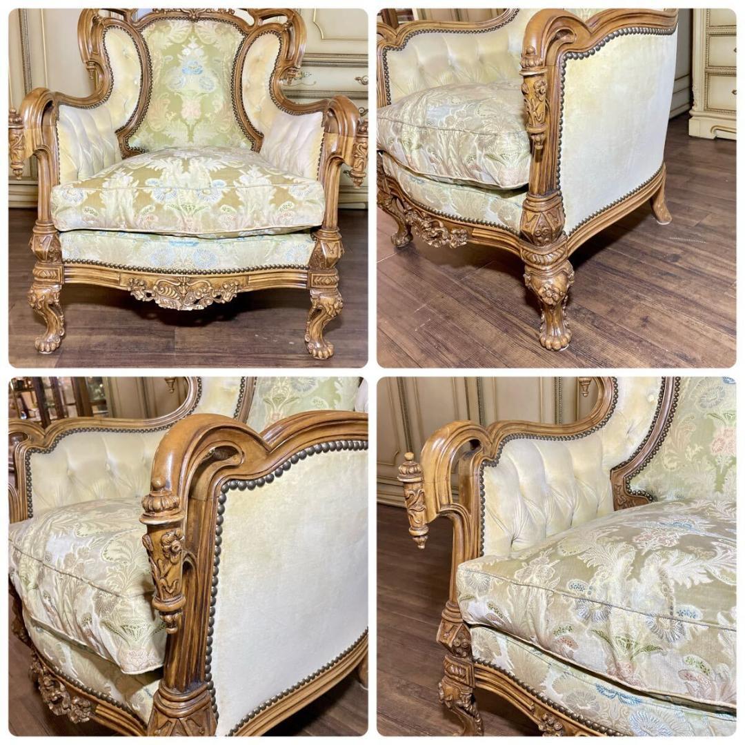 n3136r16 イタリア モビリセディア ネオクラシック シングルソファ 2脚