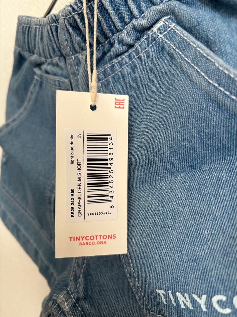 TINY COTTONS デニムショートパンツ 2y