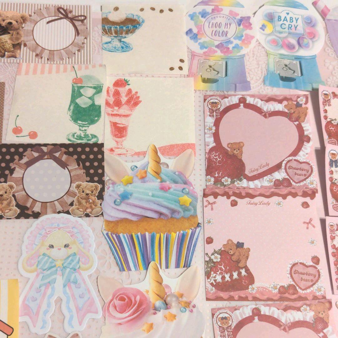 プロフ必読♡心奏mama’shop♬︎♡様ご確認用ベア＆ダイカットバラメモ658