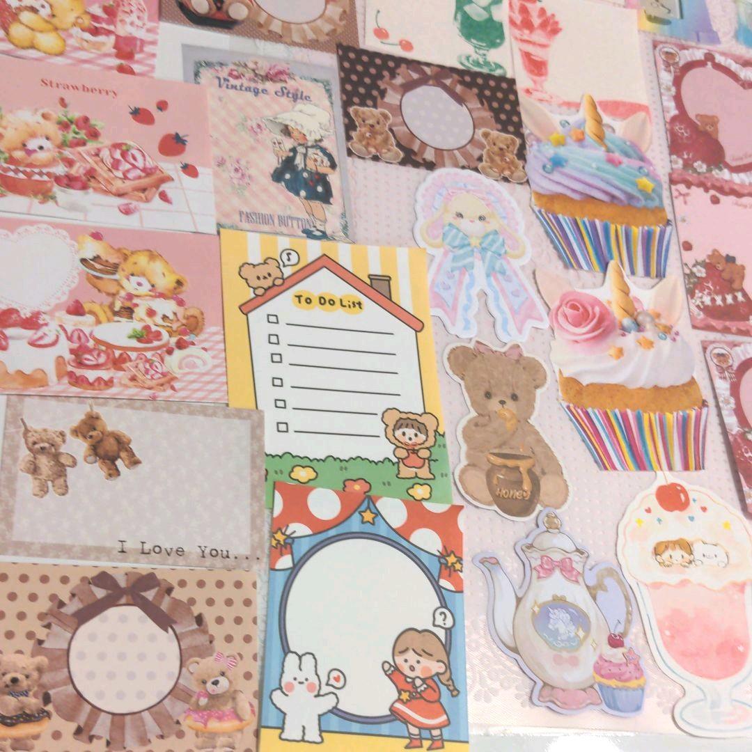 プロフ必読♡心奏mama’shop♬︎♡様ご確認用ベア＆ダイカットバラメモ658