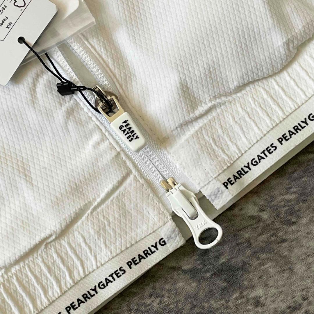 ★新品★パーリーゲイツ エアシャット ジャケット ダイヤドビー柄 白 サイズ5