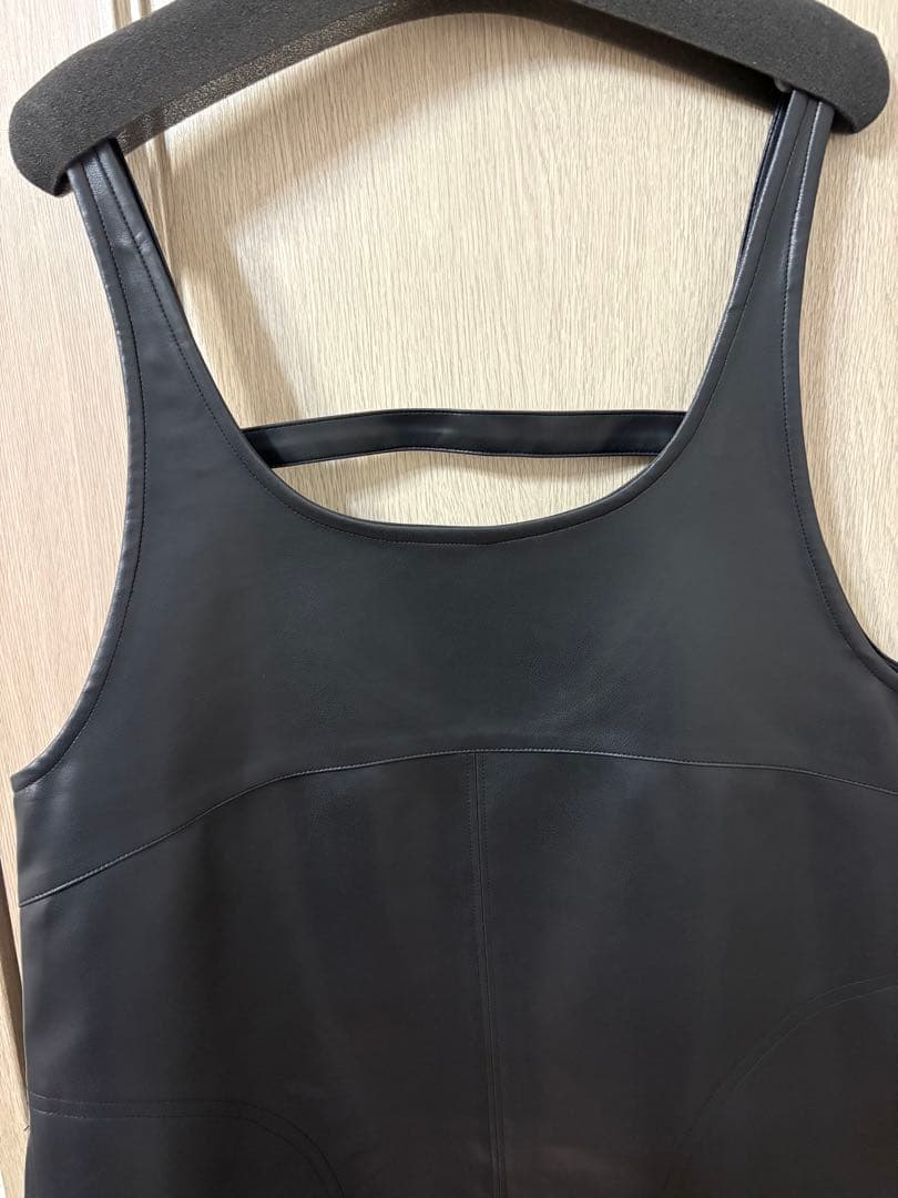 AKTE フェイクレザーミニワンピース