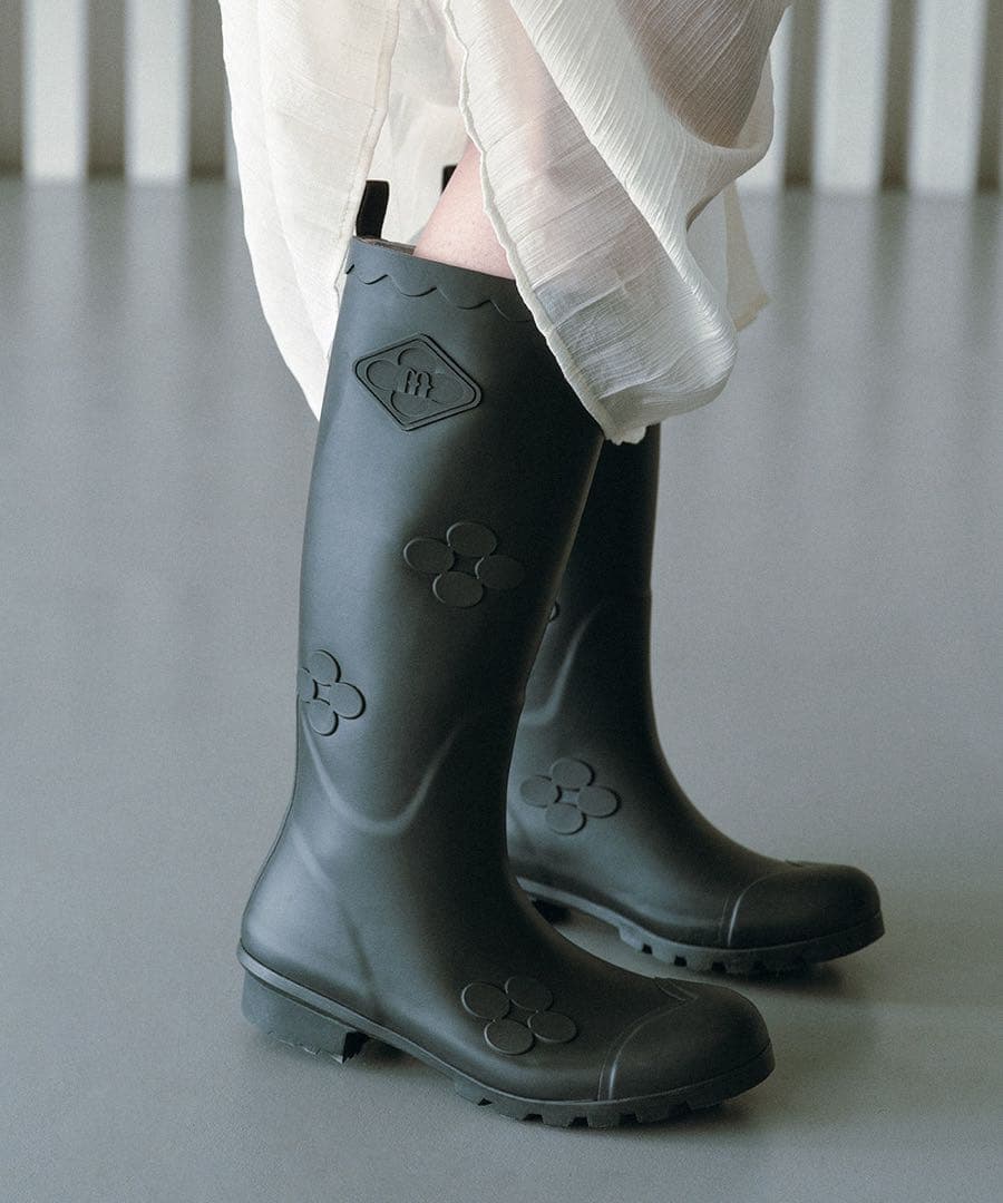 靴 X MINJUKIM FLORAL SHADOW BOOTS LONG