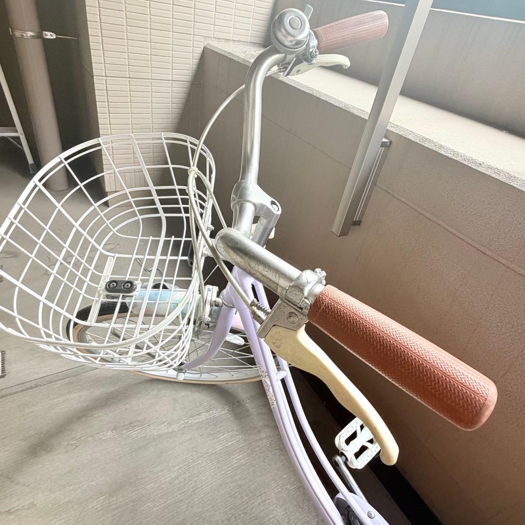 【東京】22インチ　ブリジストン　リコリーナ　ラベンダー　引き取り限定品