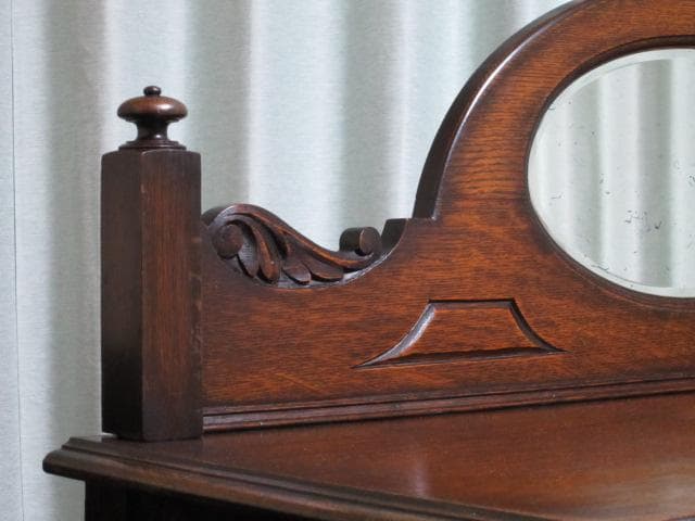 英国 イギリス アンティーク ジャコビアン様式 ブルボーズレッグ サイドボード