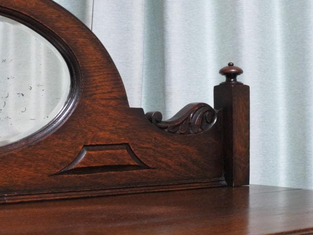 英国 イギリス アンティーク ジャコビアン様式 ブルボーズレッグ サイドボード