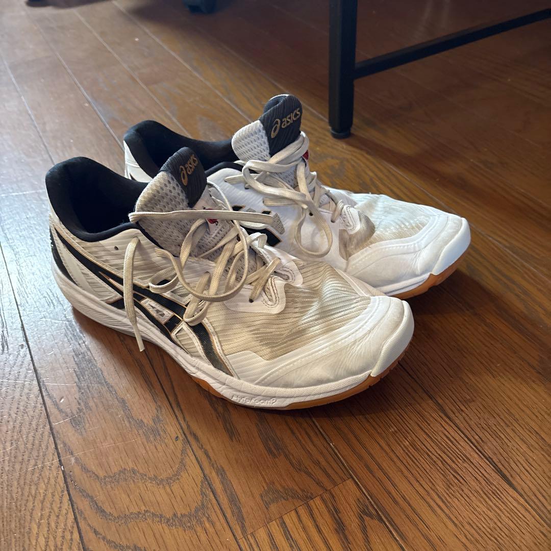 asics バレーボールシューズ ホワイト