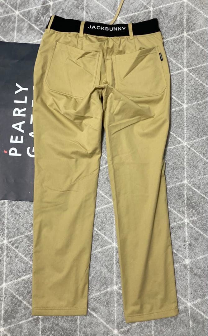 新品 パーリーゲイツ ジャックバニー エアシャット裏フリース防風パンツ(5)L