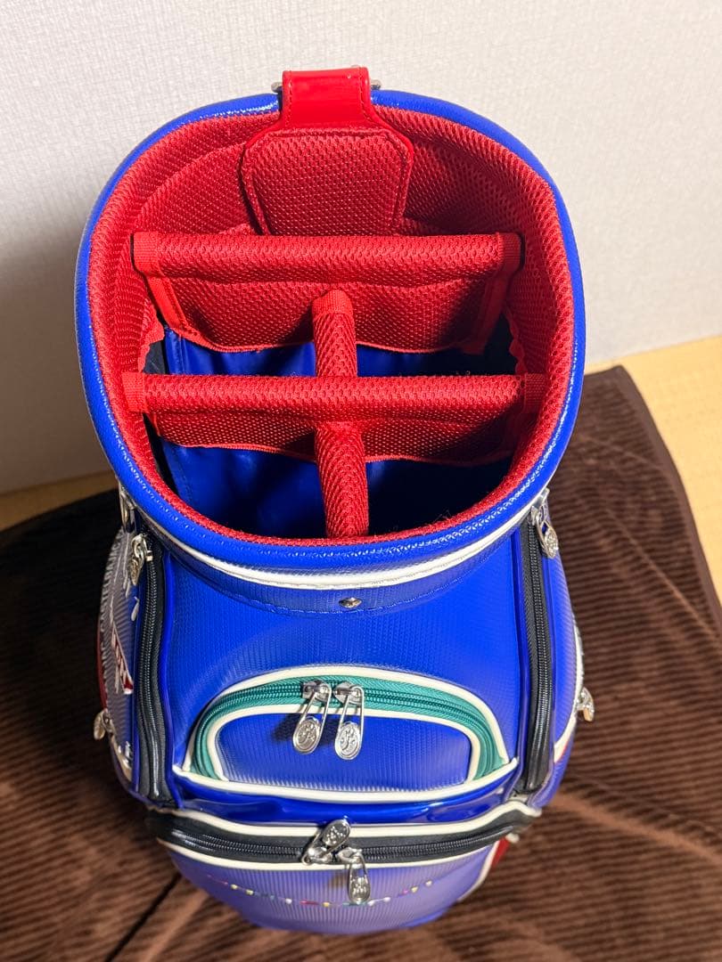 カステルバジャック ゴルフ キャディバッグ ヘッドカバー付き‪✕‬4個