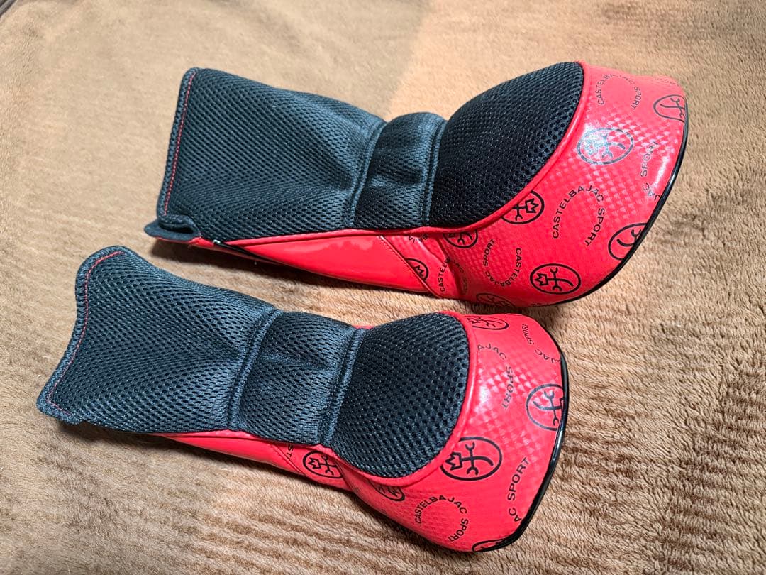 カステルバジャック ゴルフ キャディバッグ ヘッドカバー付き‪✕‬4個