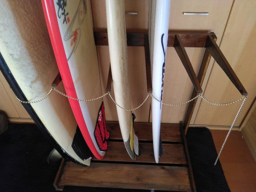 no59ヴィンテージ風　サ－フボードラック　ボードスタンド　鹿島～大洗手渡し