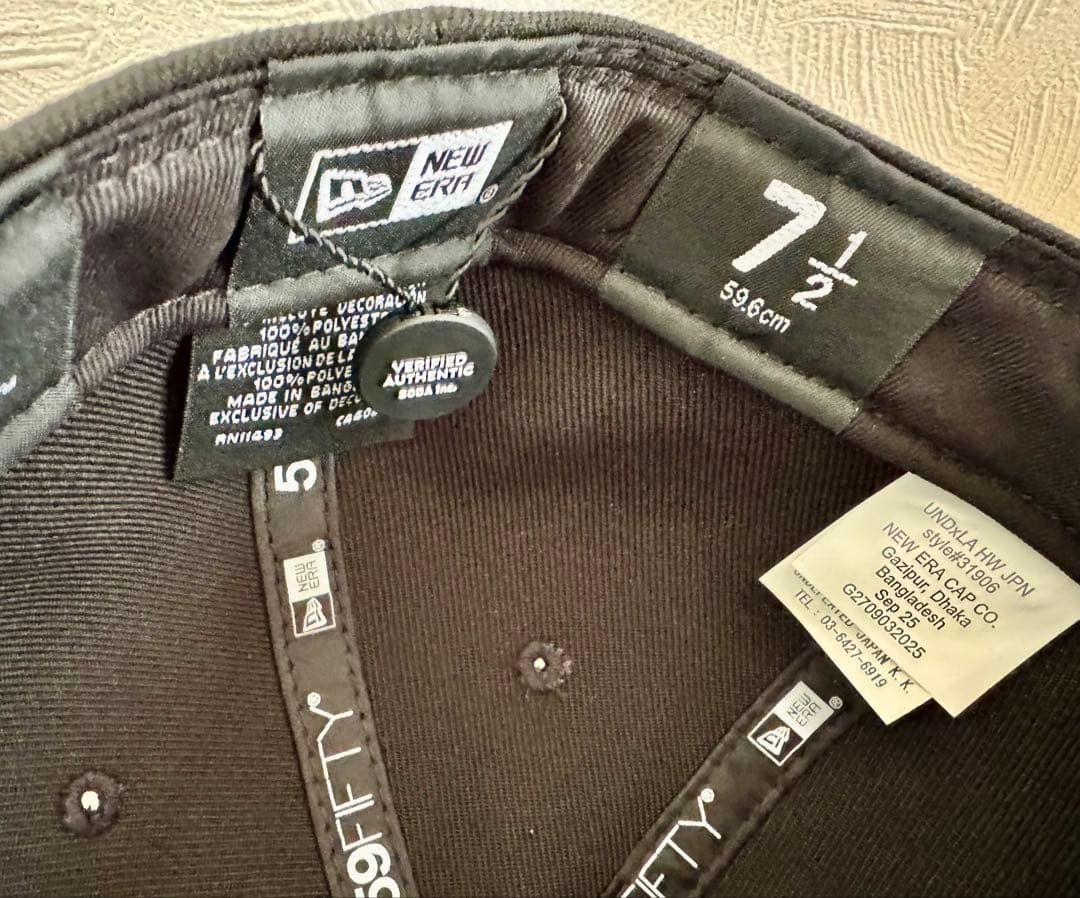 【新品】UNDEFEATEDxニューエラxドジャース　59FIFTY 7 1/2