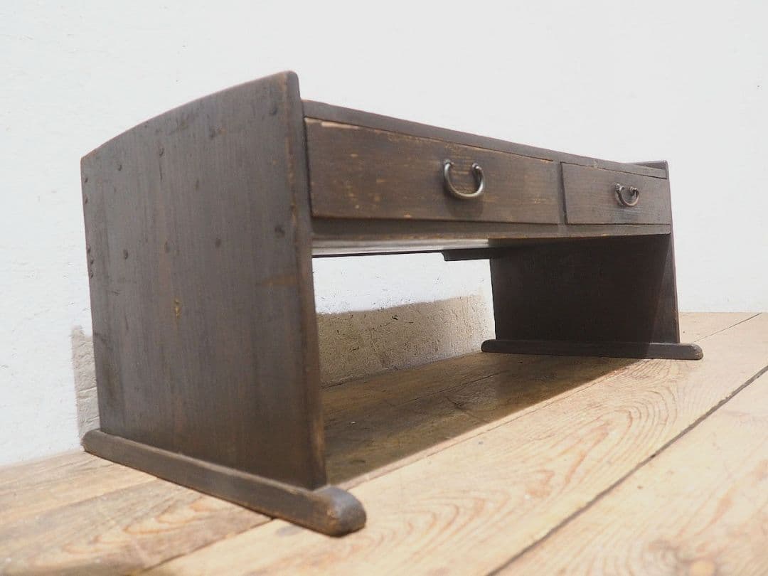 1407 素朴な杉の文机　ローテーブル　陳列台　古家具　レトロ　アンティーク