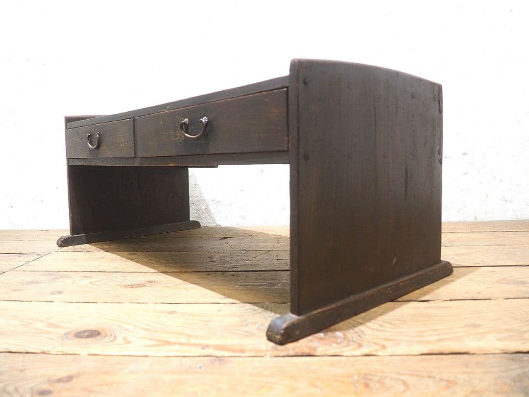 1407 素朴な杉の文机　ローテーブル　陳列台　古家具　レトロ　アンティーク