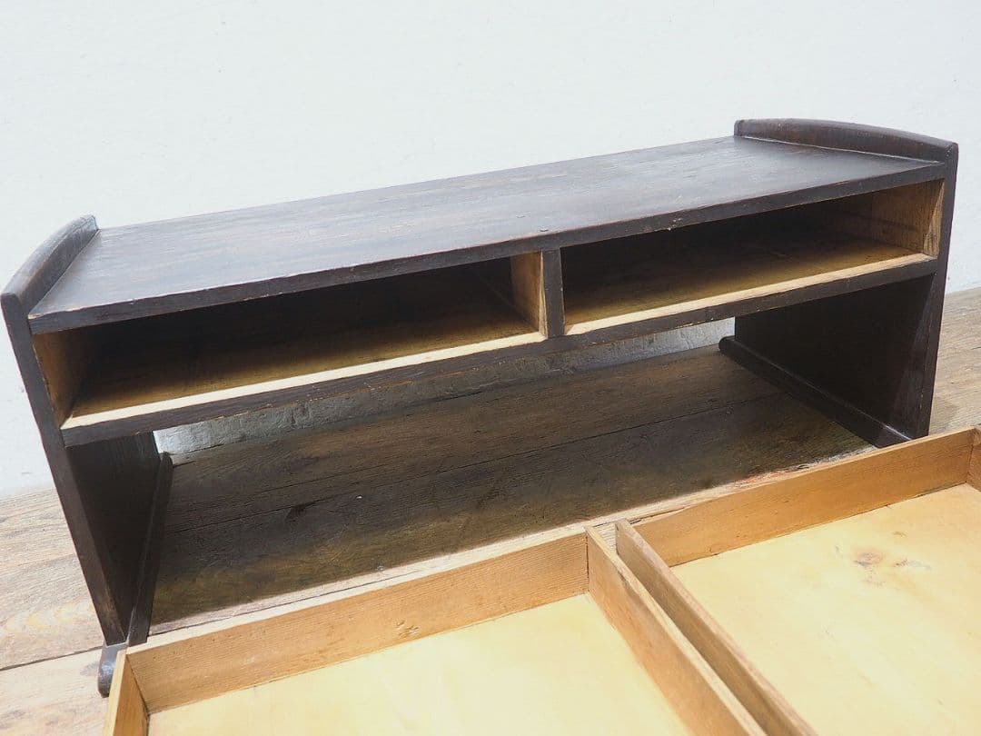 1407 素朴な杉の文机　ローテーブル　陳列台　古家具　レトロ　アンティーク