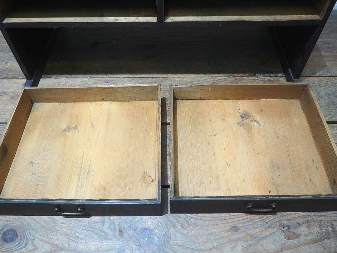 1407 素朴な杉の文机　ローテーブル　陳列台　古家具　レトロ　アンティーク