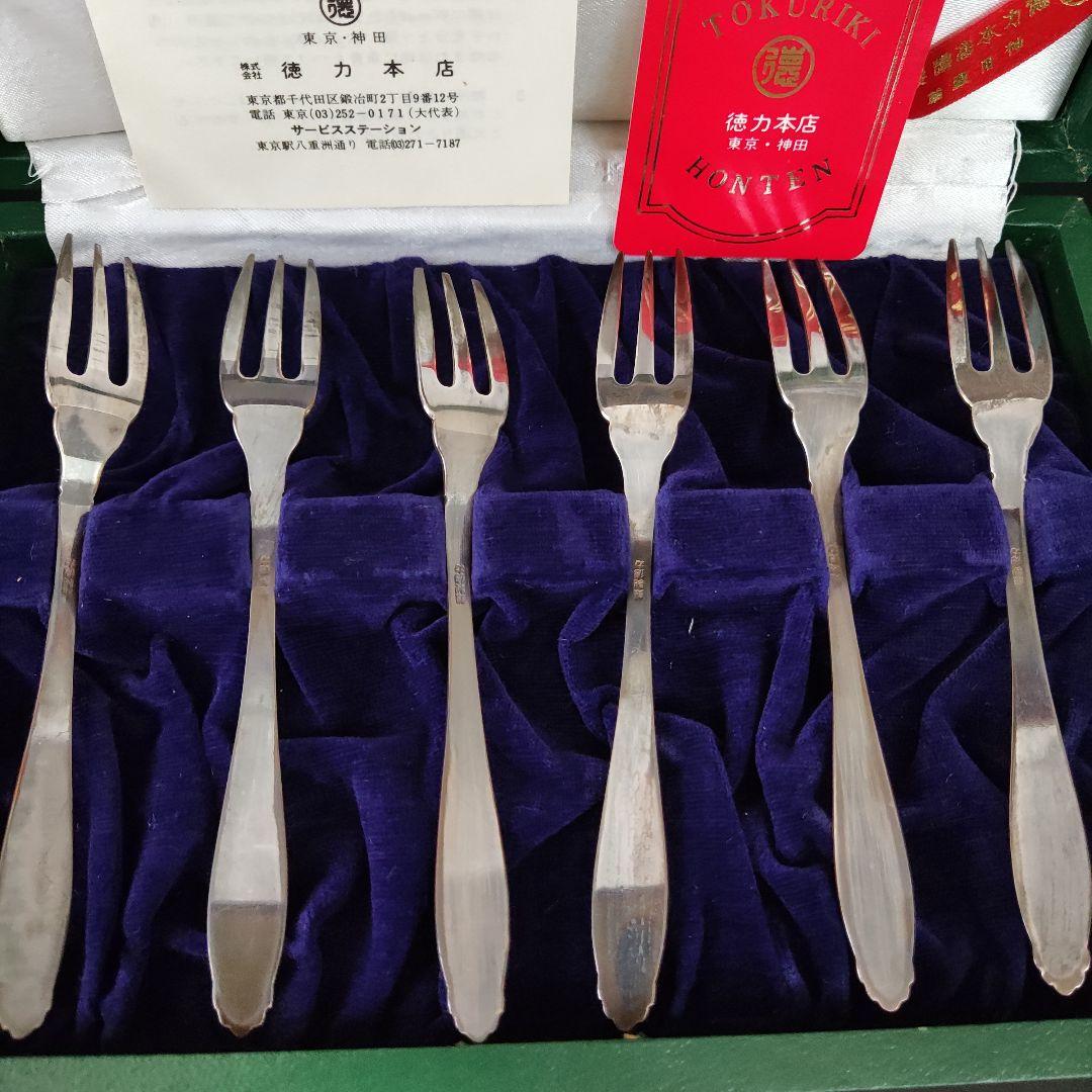 徳力　銀器　銀製　フォーク カトラリー　アンティーク雑貨　✨️限定価格✨️