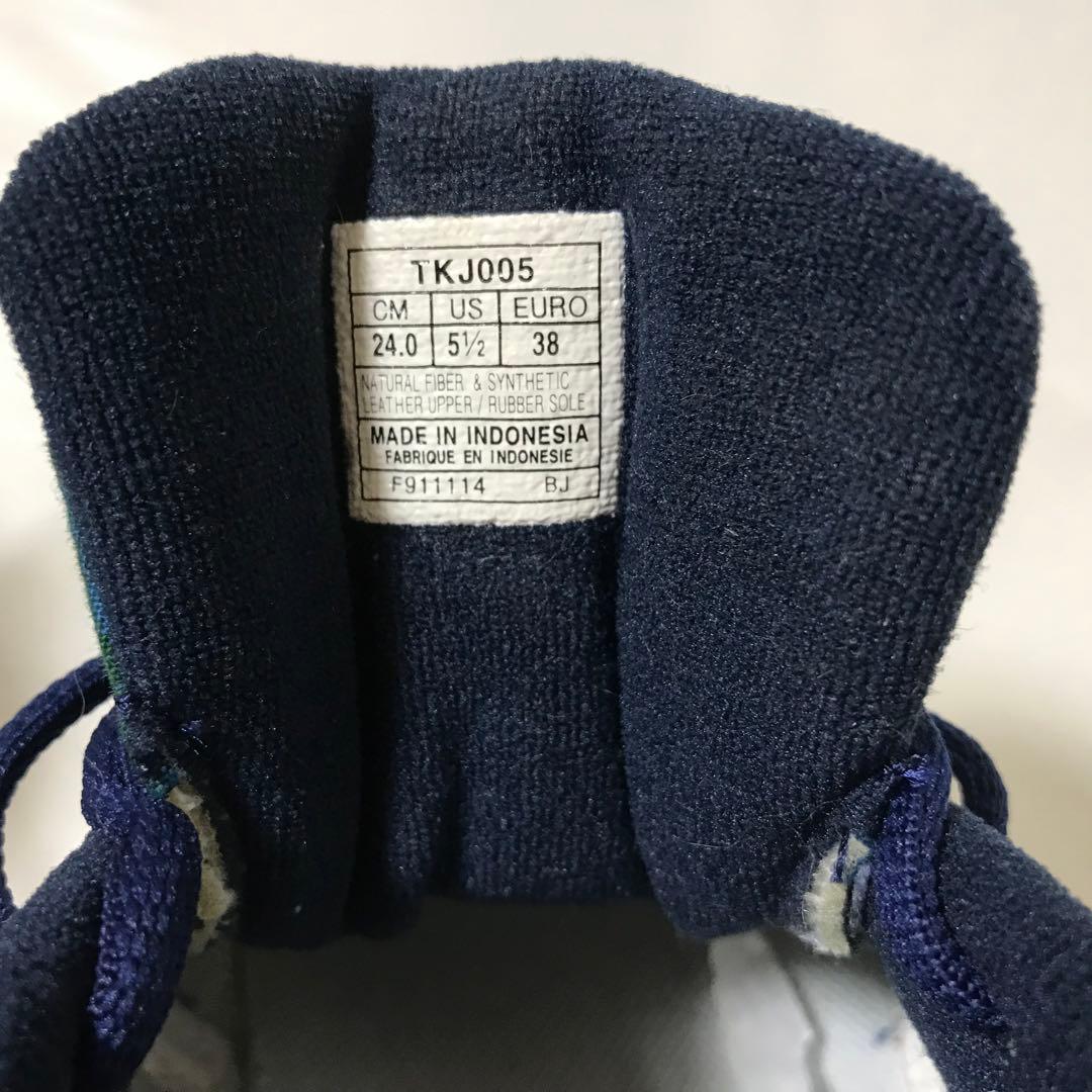 ファミリア×アシックス コラボ スニーカー ファミリアチェック 24センチ