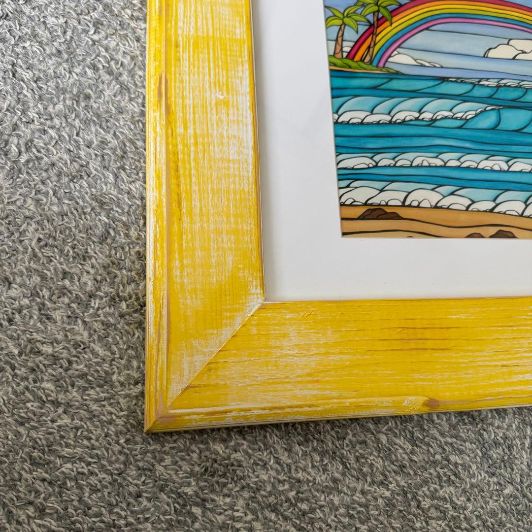 ヘザーブラウン Heather Brown ビーチアート フレーム・額縁付き