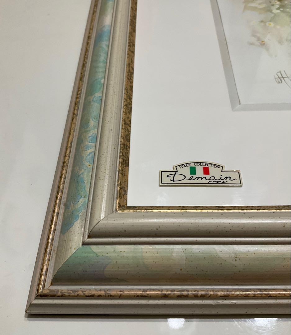 油彩画家 ウィルム ヘンラート イタリア製 絵画 額縁 輸入雑貨 複製画 アート