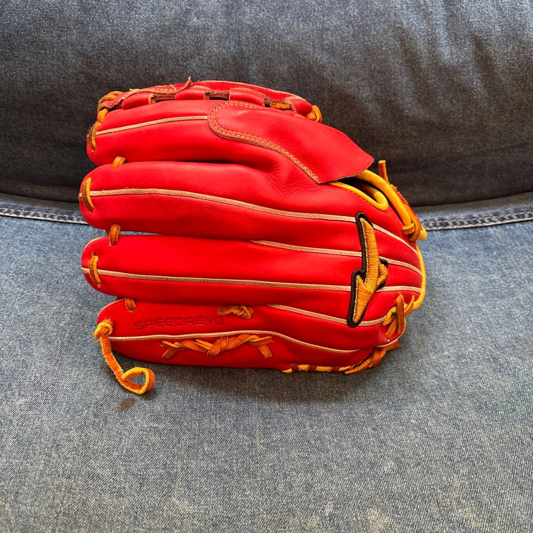 Mizuno Pro 軟式グローブ レッド