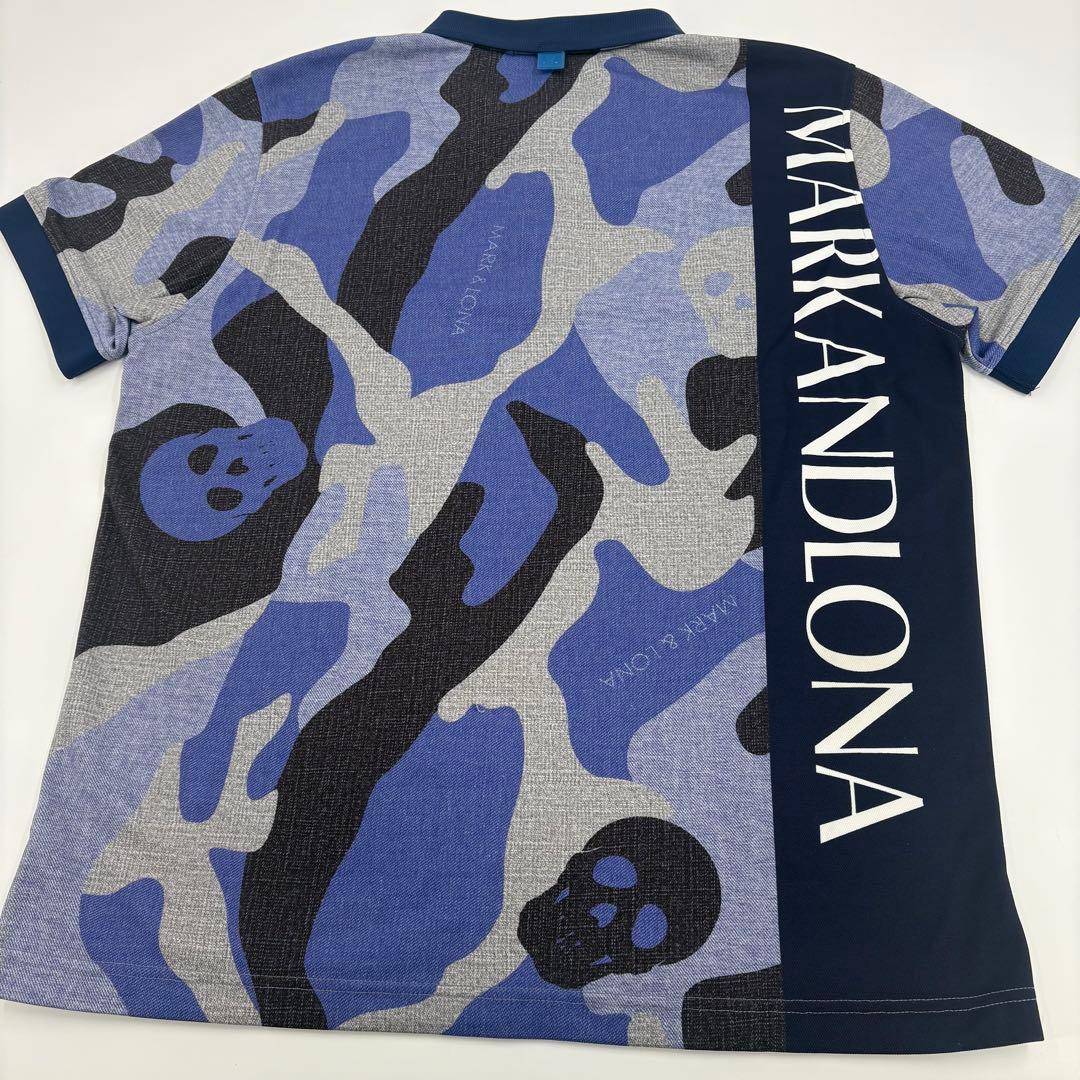 極美品　MARK&LONA マーク&ロナ ポロシャツ カモゴルフ50 XL774