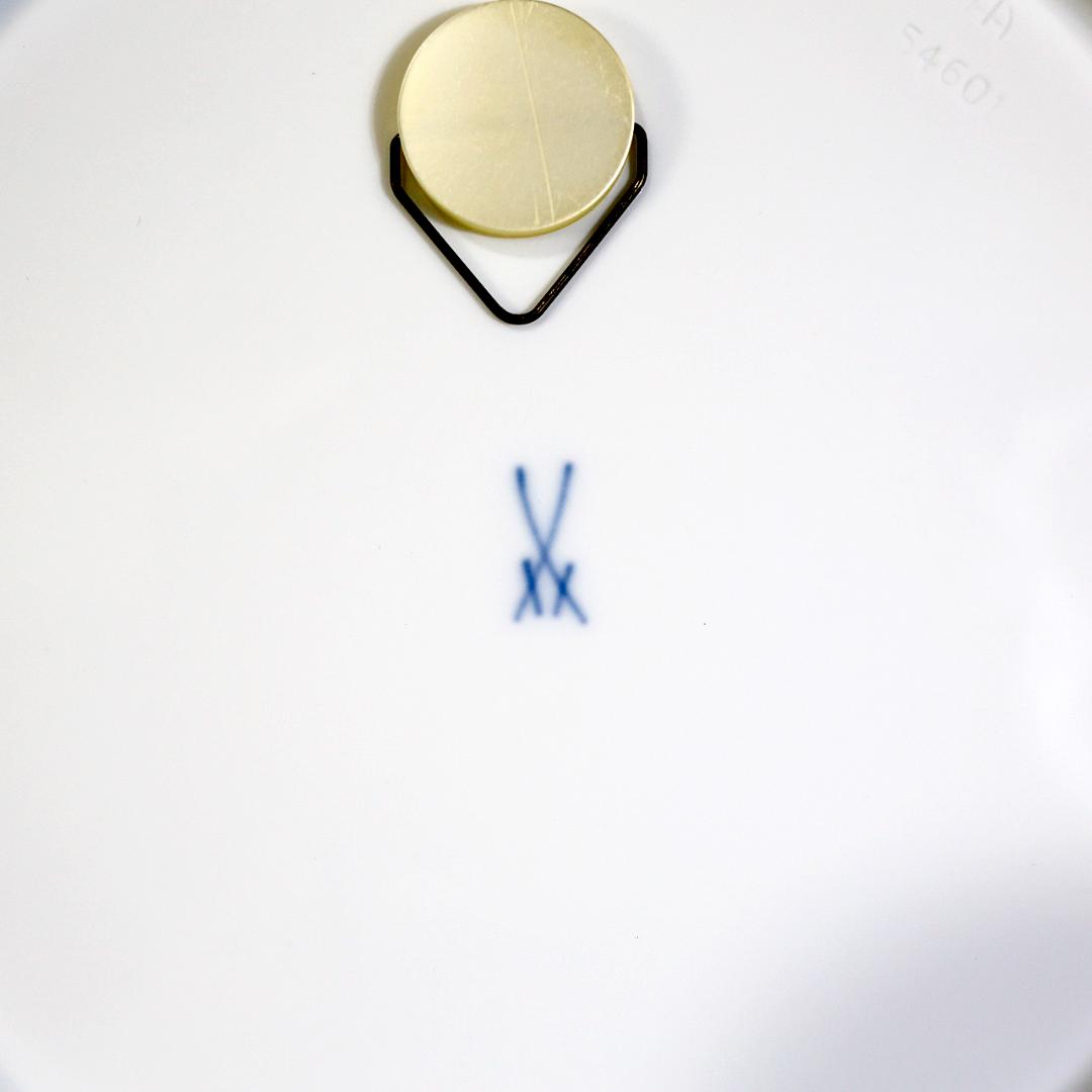 【極美品 １級品】マイセン ブルーフラワー プレート 金彩 ディスプレイ