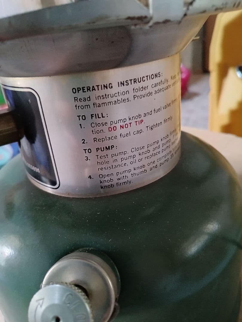 追記あり●コールマンランタン73年　 グリーンカラー　クラムシェルケース付き