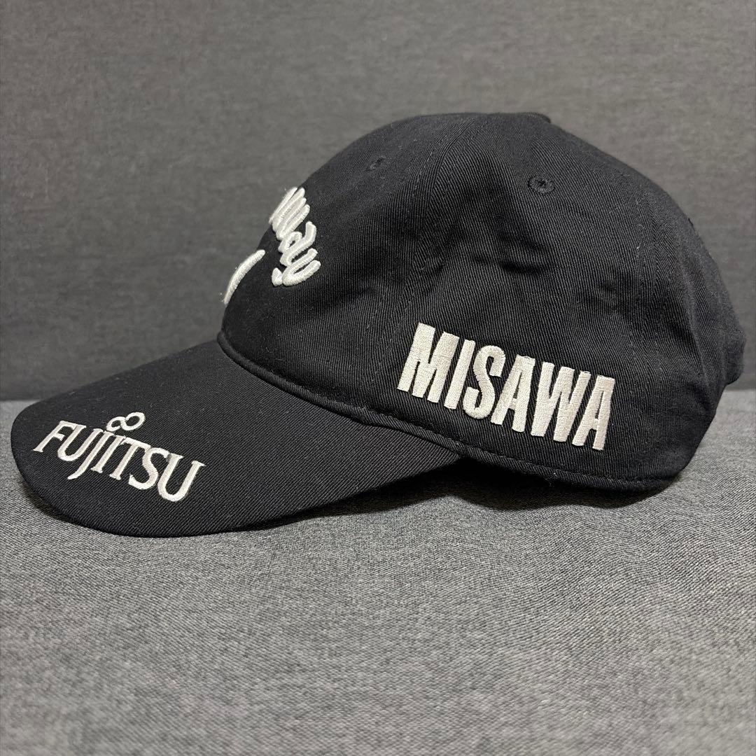キャロウェイ 柏原明日架 キャップ 帽子 ゴルフ 富士通 スポンサー ブラック