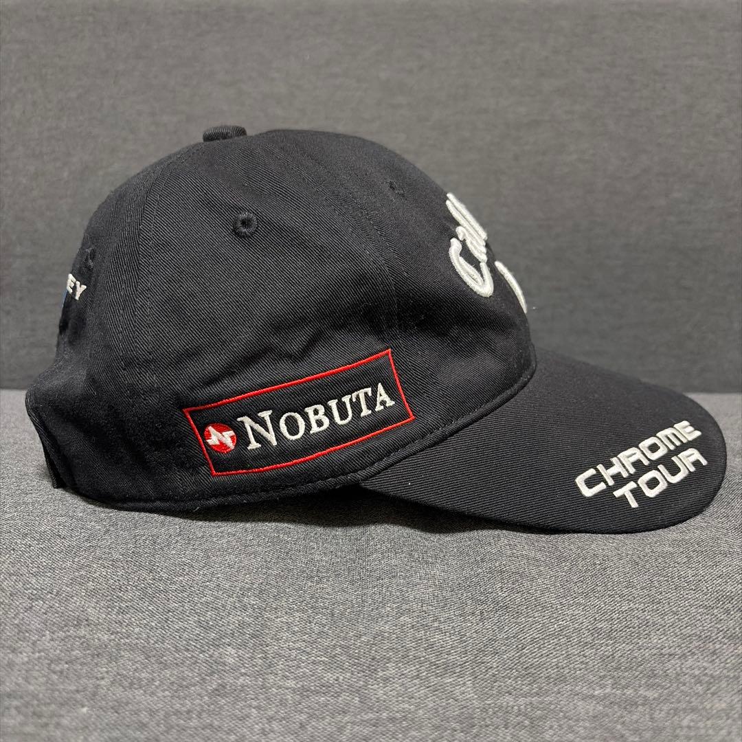 キャロウェイ 柏原明日架 キャップ 帽子 ゴルフ 富士通 スポンサー ブラック