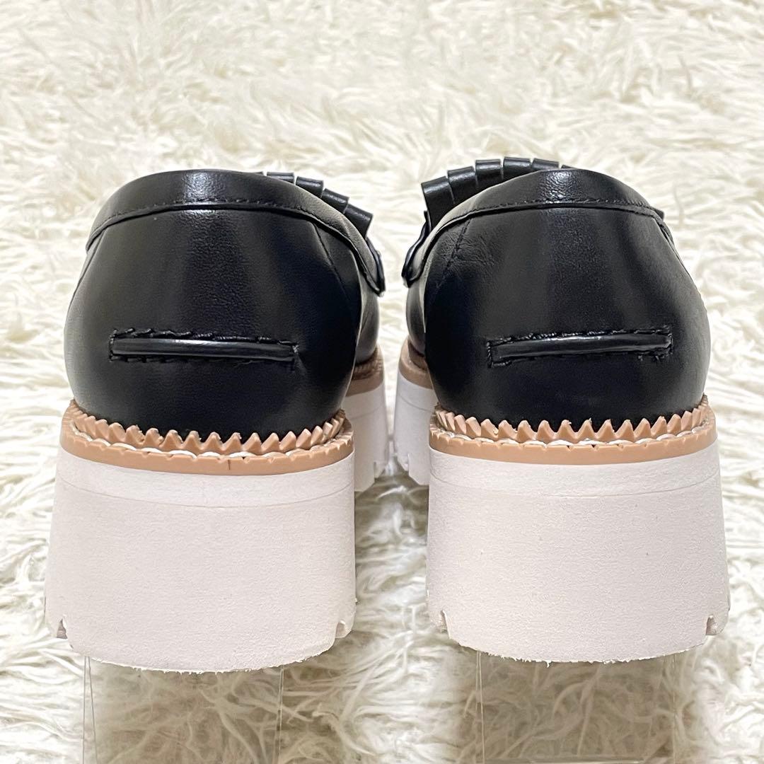 【未使用級】kate spade NEW YORK フリンジローファー 厚底