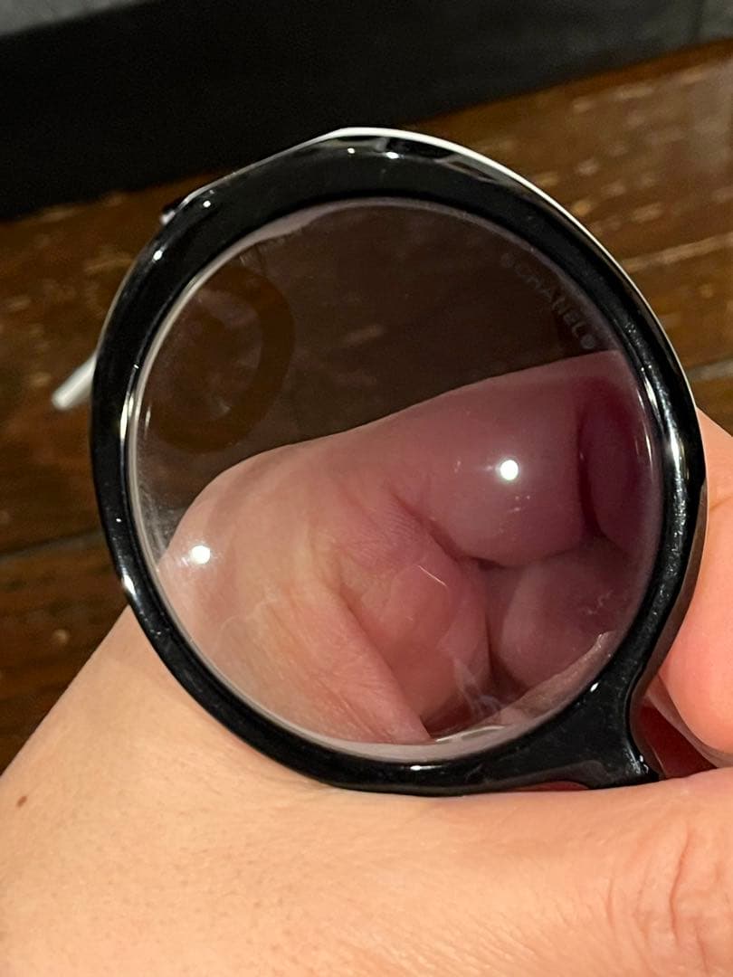 ビンテージ　CHANEL バイカラー　サングラス　箱付き　マトラッセココマーク