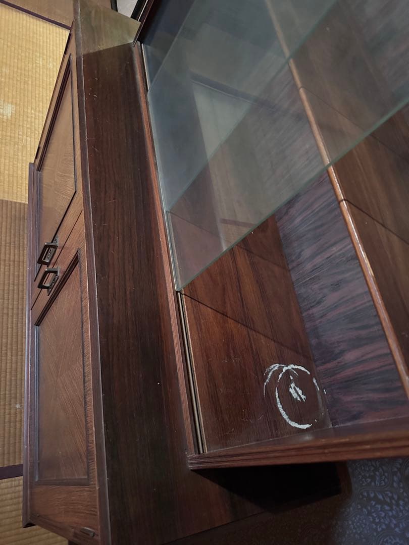 木製チェスト　アンティーク　飾り棚　ヴィンテージ　キャビネット　昭和レトロ