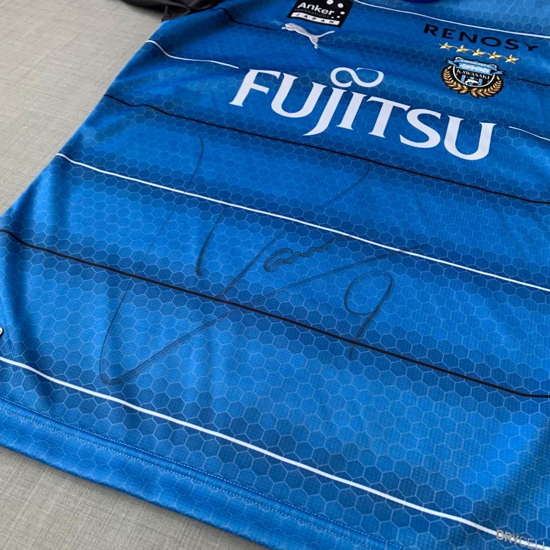 未使用 川崎フロンターレ 2021 ユニフォーム レアンドロダミアン サイン入