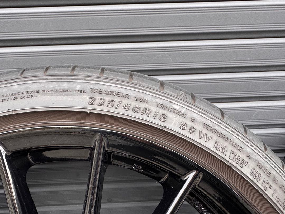 GRヤリス RZ 純正ホイールタイヤセット18インチ エンケイ製 2025モデル