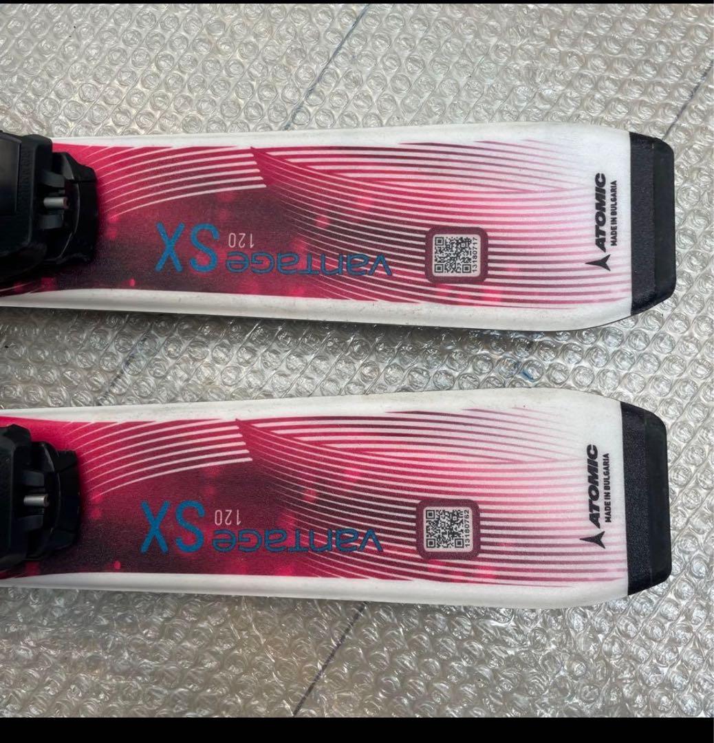 ジュニアスキーセット　ATOMIC 120cm ロシニョール　24-24.5cm